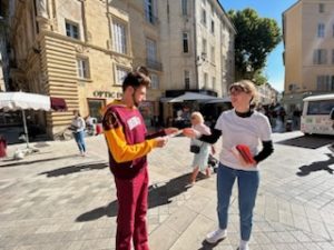 Street marketing Bouc Bel Air marché Aix-en-Provence